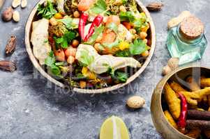 Curry Chicken With Chickpeas