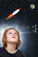 Child dreams of space travel