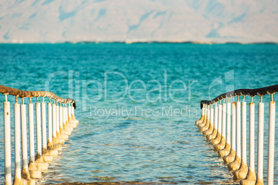 Beautiful coast of the Dead Sea .