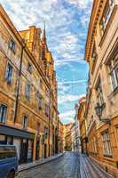Husova Street in Old Town of Prague, Czech Republic