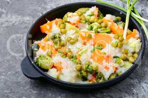 Lean vegetable risotto