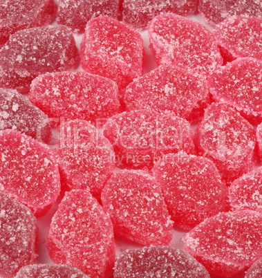 pink fruit jelly