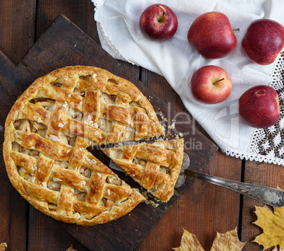 traditional fruit cake on a brown wooden board