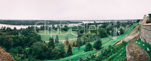 Danube river near Belgrade fortress