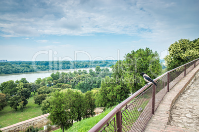 Danube river near Belgrade fortress