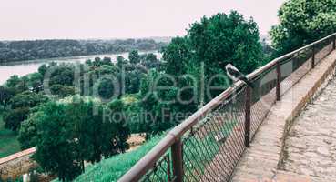 Danube river near Belgrade fortress