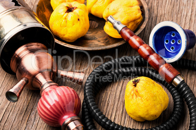 Asian hookah with aroma quince