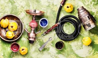 Turkish hookah with aroma quince