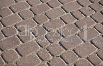 Cobblestone Pavement at day