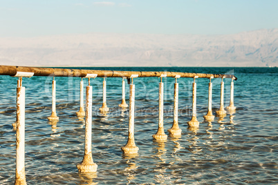 Beautiful coast of the Dead Sea .