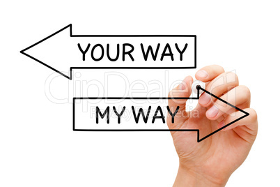 My Way Your Way Arrows Concept