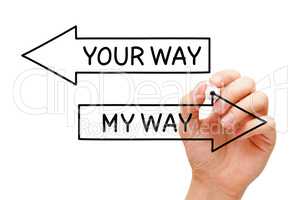 My Way Your Way Arrows Concept