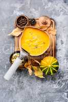 Seasonal pumpkin soup