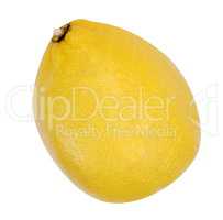 yellow raw lemon isolated