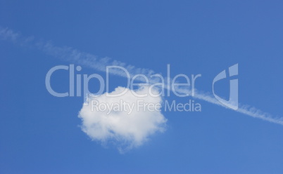 cloud on blue sky