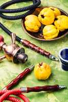 Turkish hookah with aroma quince