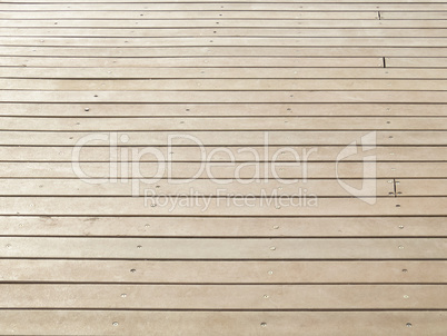 Detail of background, wooden floor screwed horizontally.