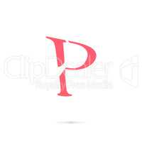 Letter p logo icon design template elements