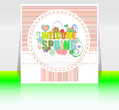 Welcome Spring Holiday Card