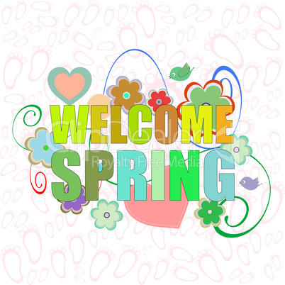 Welcome Spring Holiday Card