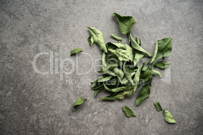 Dried curry leaves