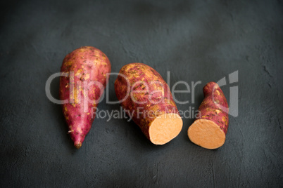 organic orange sweet potato