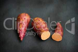 organic orange sweet potato