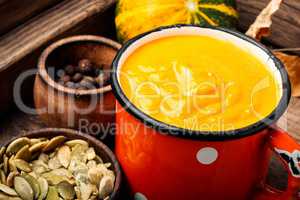 Seasonal pumpkin soup