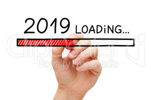 New Year 2019 Loading Concept