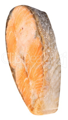 Steak of Salmon Isolated