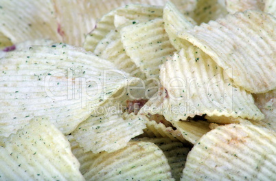 potato chips horizontal  texture