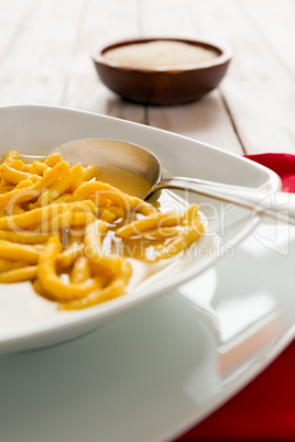 Italian passatelli in broth