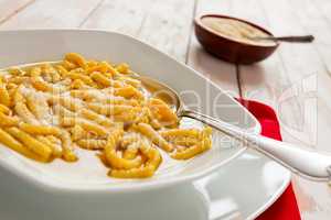 Italian passatelli in broth