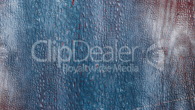 blue wooden background with cracked