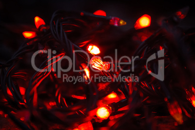 Colored lights garlands