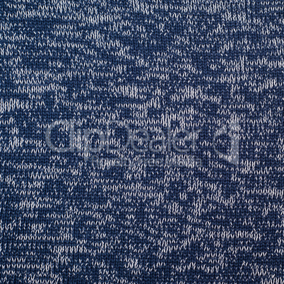 motley blue knitted fabric