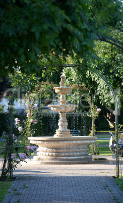 Brunnen in Honfleur, Normandie