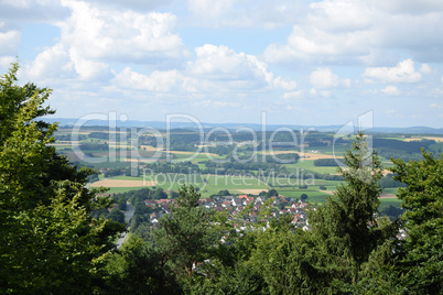 Blick von der Hohen Warte bei Bad Berneck