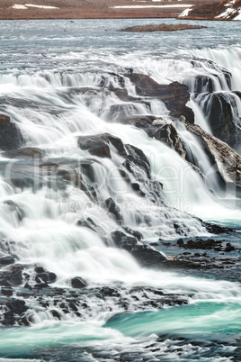 Close up of Gullfoss waterfall in Iceland