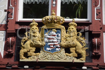 Hessisches Wappen in Marburg