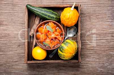 Pumpkin confiture, jam, sauce