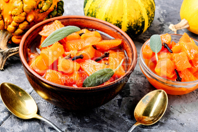 Fragrant orange pumpkin jam