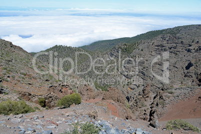 Blick vom Roque de los Muchachos, La Palma,