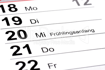 Frühlingsanfang