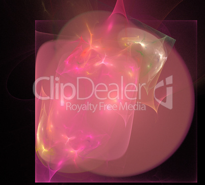 image of one Digital Fractal on Black Color image of one Digital Fractal on Black Color