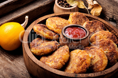 Vegetable cutlets with pumpkin