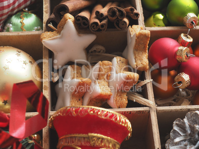 Colorful Christmas decoration items