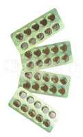 Many Tablets in Blister Isolated