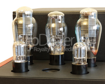 vacuum tube amplifier on 300B triodes