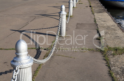 fence of river port